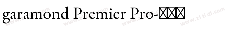 garamond Premier Pro字体转换